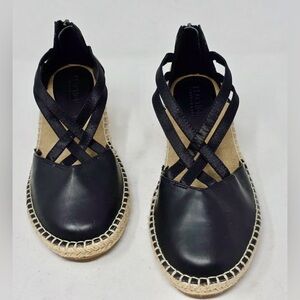 Brand New Kenneth Cole Reaction Black Crisscross Espadrilles. Size 7.